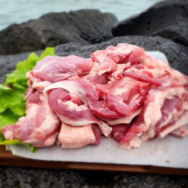 제주 흑돼지 뒷고기(잡육)2kg, 1팩