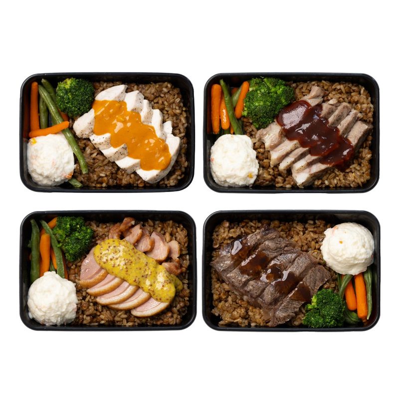 [샐그램] 단백식사 스테이크 냉동 도시락 270g 4팩,8팩,12팩, 1