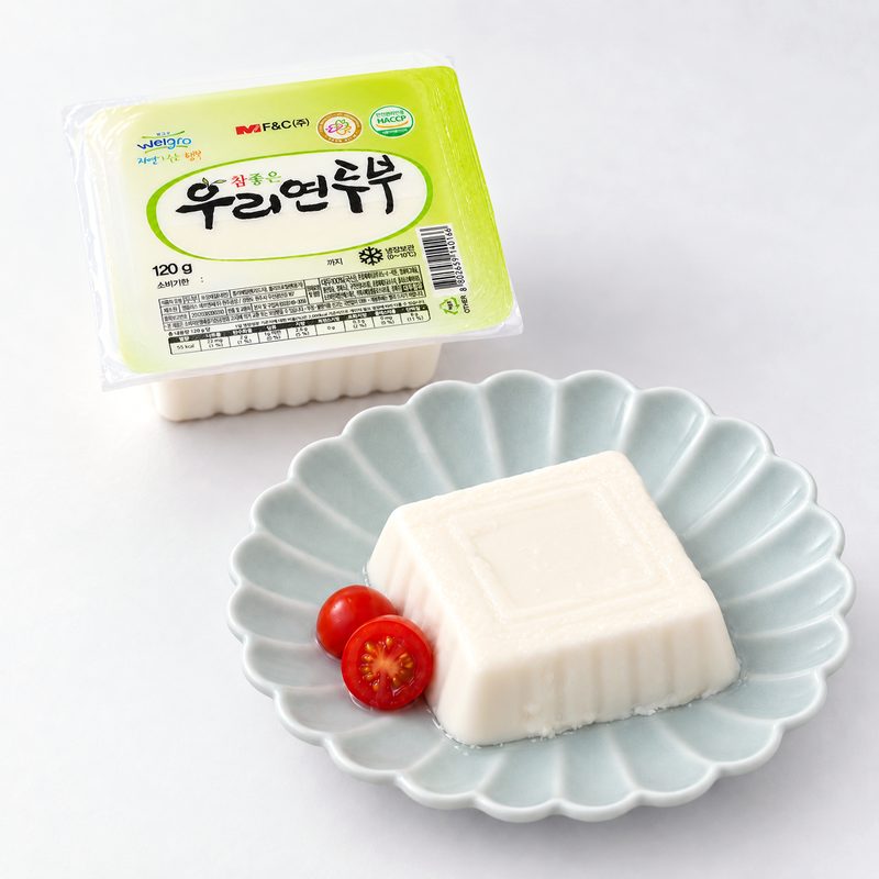 국산콩100% 연두부120g 당일배송 웰그로 참좋은우리연두부, 24개, 