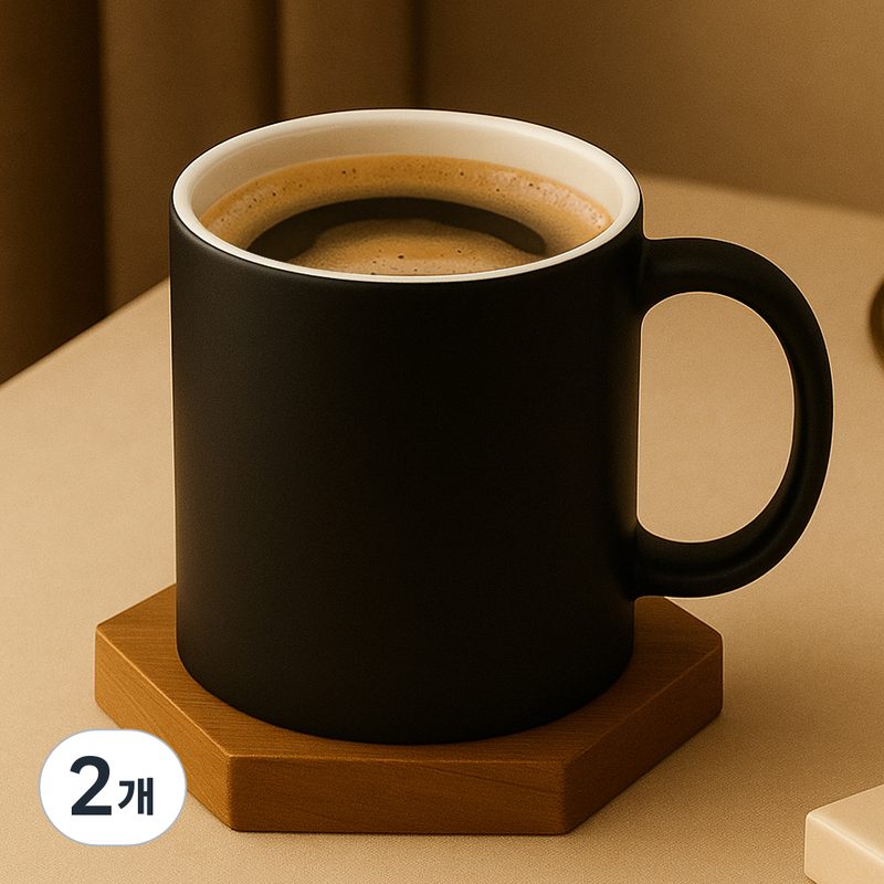 라이프란스 베이직 투톤 무광 머그컵 360ml