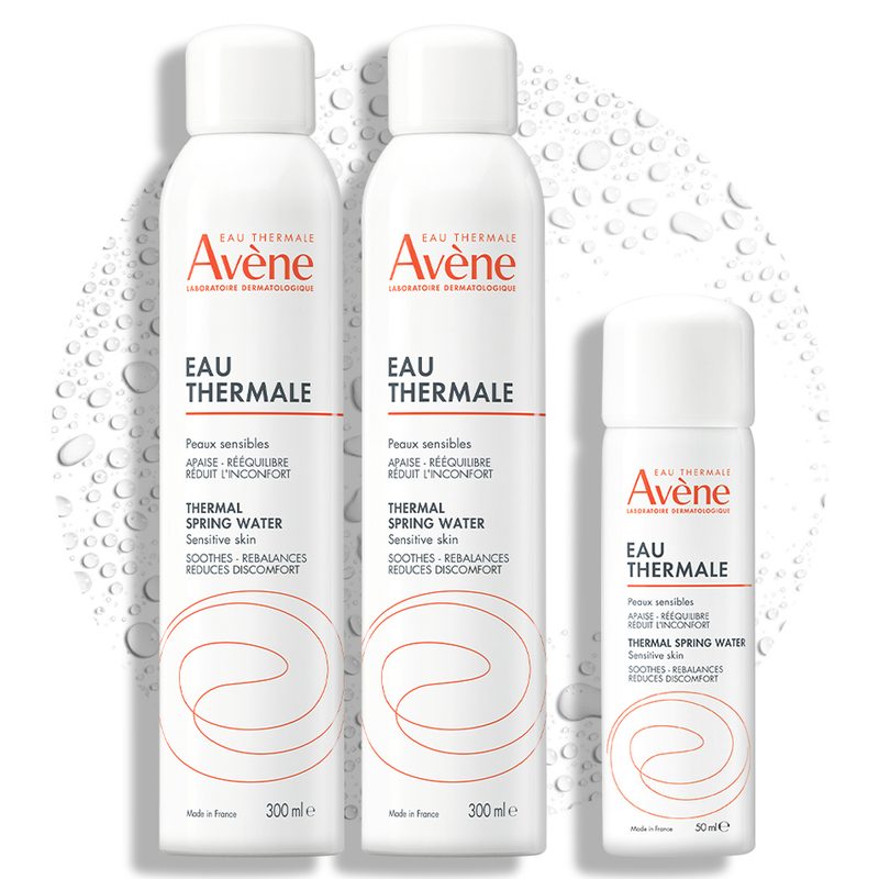 아벤느 오 떼르말 온천수 미스트 300ml 2p + 50ml 세트, 1세