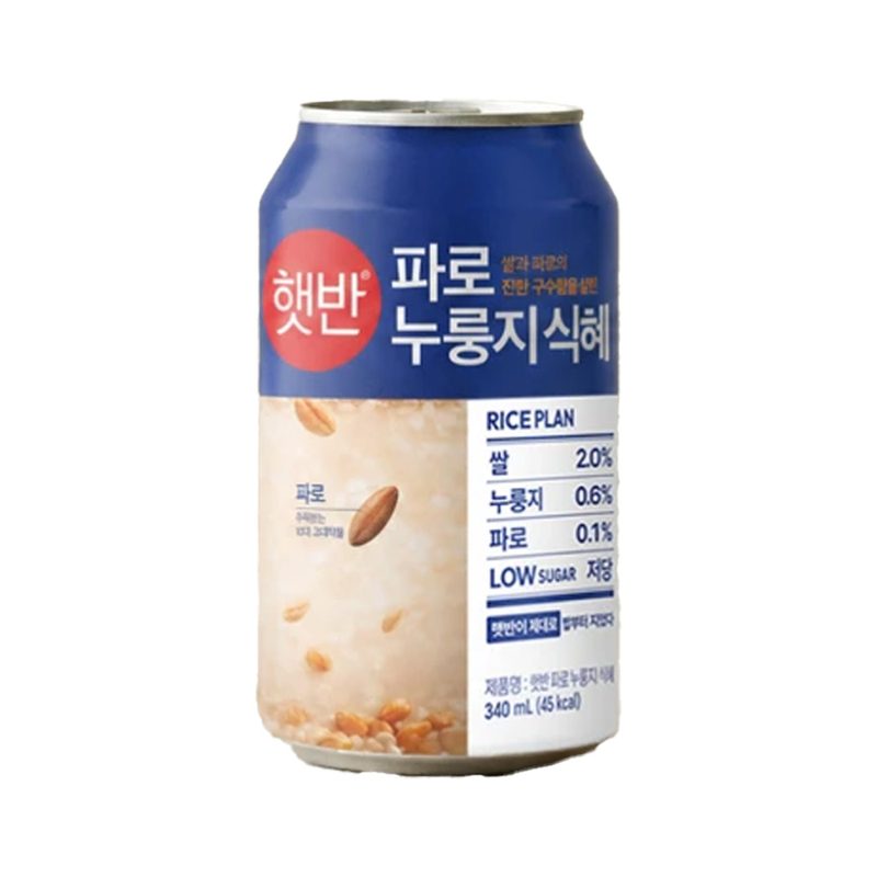 햇반 저당 구수한 파로 누룽지식혜, 4개, 340ml