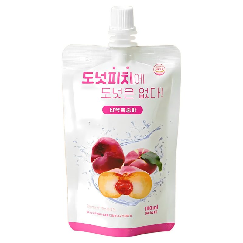 도넛피치에 도넛은 없다 납작복숭아 복숭아즙 100ml 저온추출, 100m