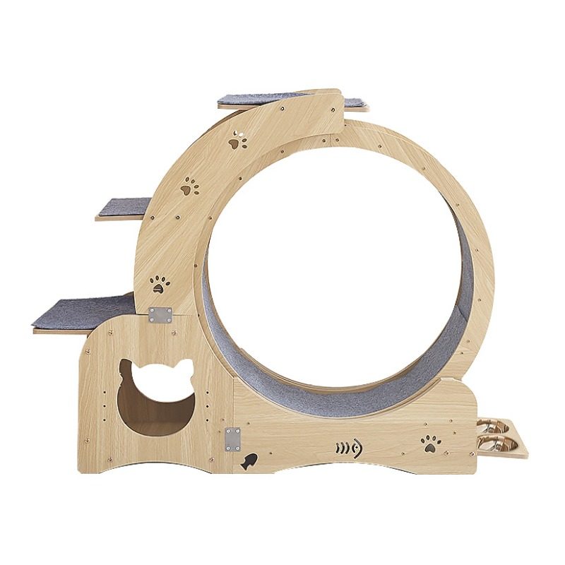New World 고양이 캣 휠 워커 트레드밀 스크래쳐 펫 롤링 장난감 