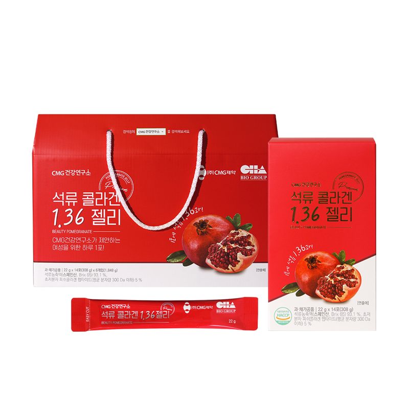 차바이오그룹 CMG제약 석류콜라겐1.36젤리 선물세트, 1.848kg, 