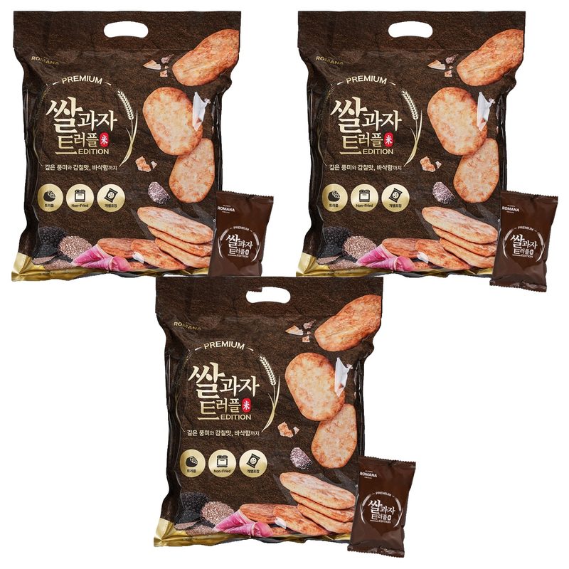 로마나 쌀과자 트러플 41p, 3개, 346g