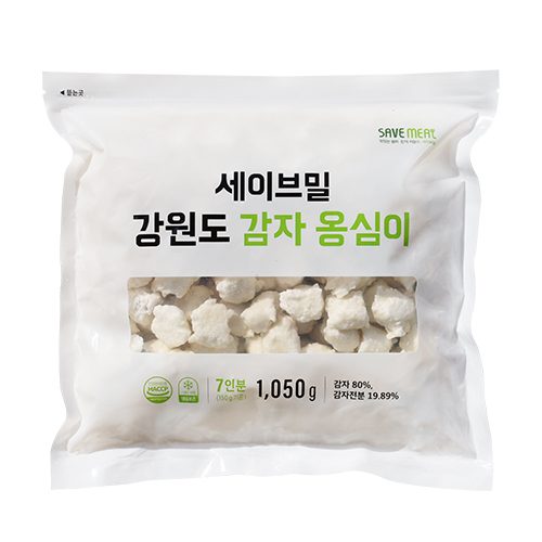 [7인분 지퍼팩] 강원도 감자 99.89% 옹심이 / 강판에 갈아만든 쫄