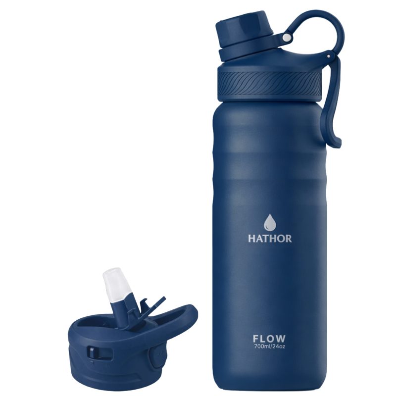 하토르 듀얼리드 텀블러 스테인리스 진공 보온보냉, 1개, 700ml, 딥