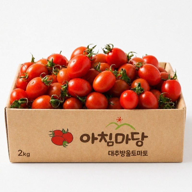 [아침마당] 대추방울토마토 소과 2KG, (소과2kg 2개 구매 시 1K