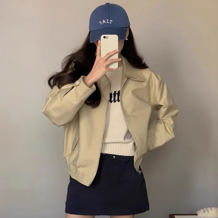 PAKCHOICE 여성 간절기 가을 루즈핏 블루종 데일리 캐주얼 점퍼 자