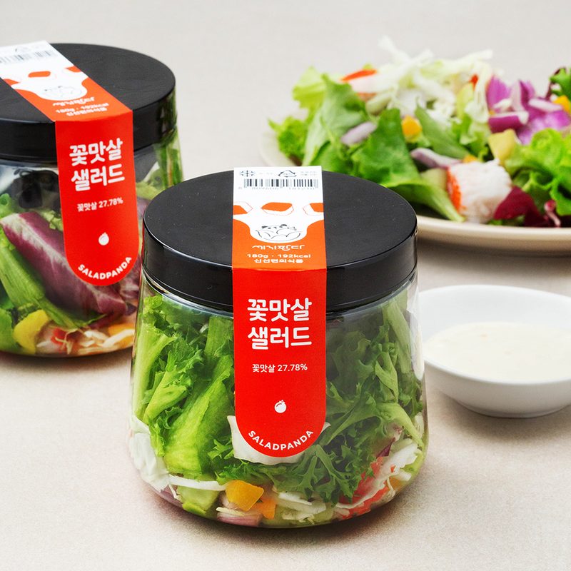 [로켓프레시] 세끼판다 꽃맛살 샐러드, 180g, 2개