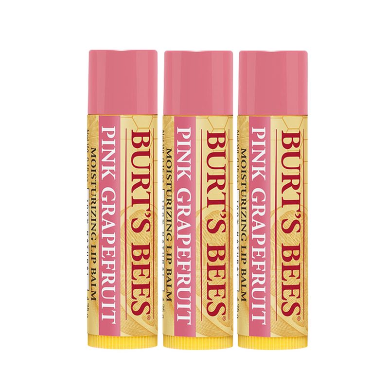 버츠비 모이스춰 라이징 립밤, 핑크 그레이프 후르츠, 4.25g, 3개