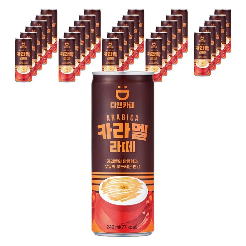 디앤카페 카라멜 라떼