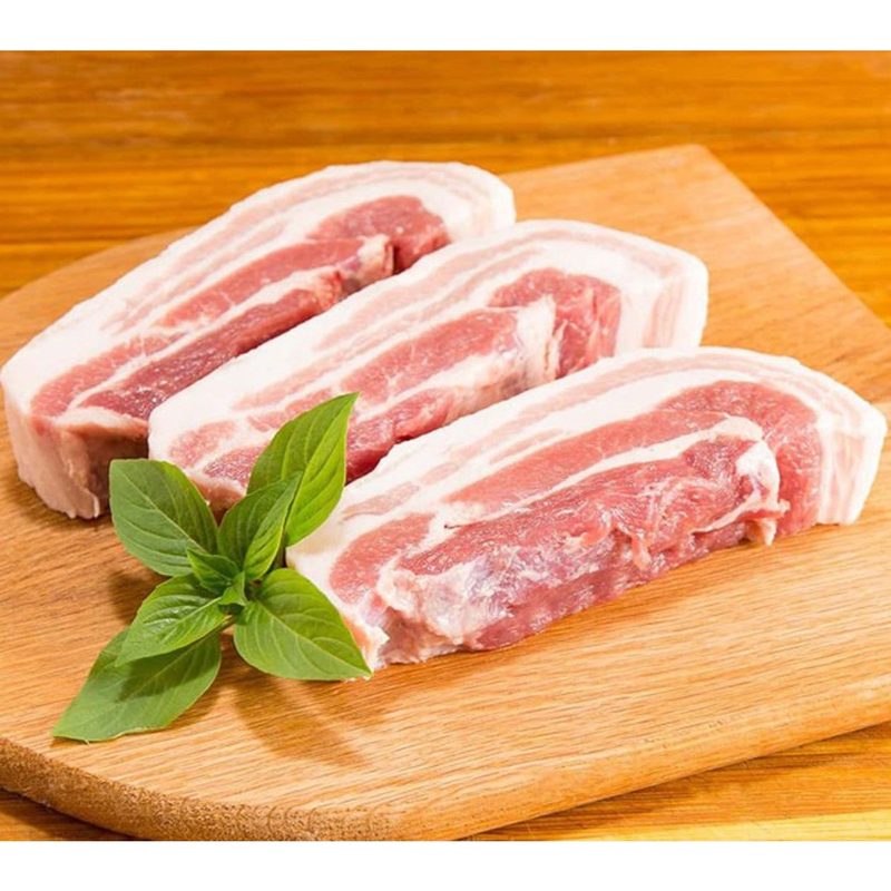 [행복미트] 프리미엄 수입산 삼겹살 5cm 수육용 찜용 껍데기 없는 삼겹