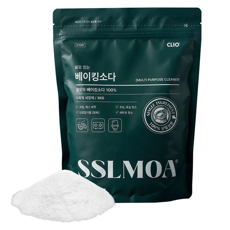 크리오 쓸모아 베이킹소다 100%, 3kg, 1개