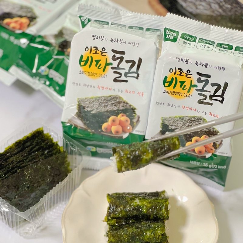 형제만호돌김 비파돌김 식탁김 도시락김, 15g, 30개