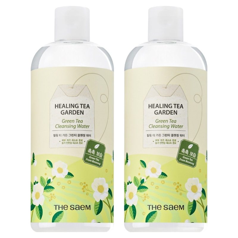더샘 힐링 티 가든 그린티 클렌징 워터, 500ml, 2개