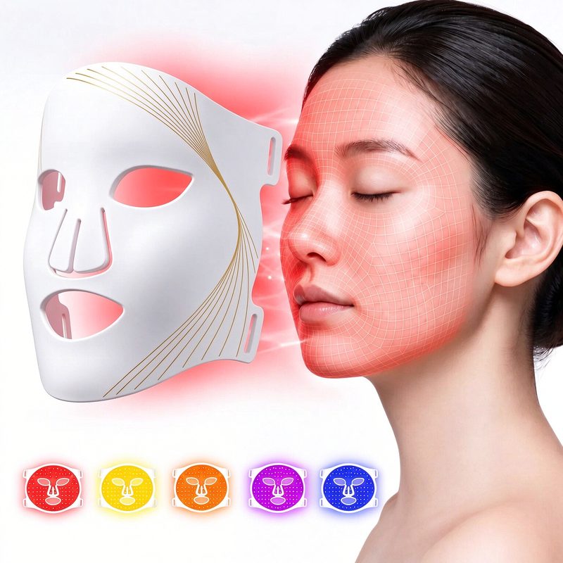 Lightium 홈에 근적외선 led 마스크 피부관리 마사지기 톤업 모공