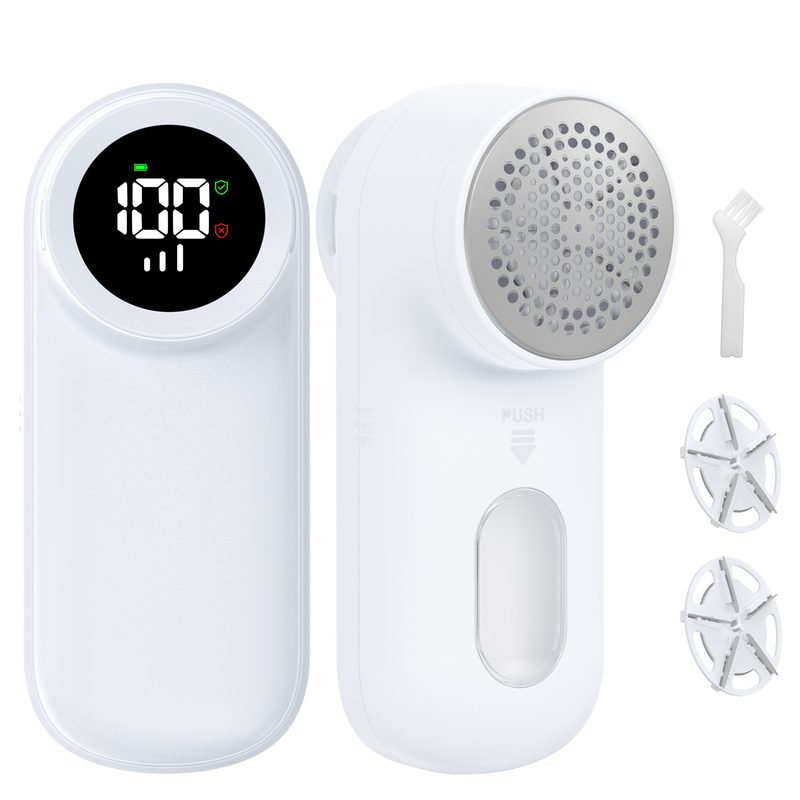 Elfcity 보풀제거기 휴대용 충전식 강력 6중날 무선 세탁소용 + 추
