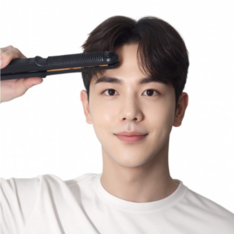 남자 가르마 짧은머리 볼륨형 남성 앞머리 곱슬머리 고데기 매직기 전문가용