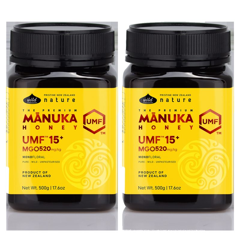 와일드네이처 뉴질랜드 마누카꿀 UMF15+ (MGO520+), 500g,