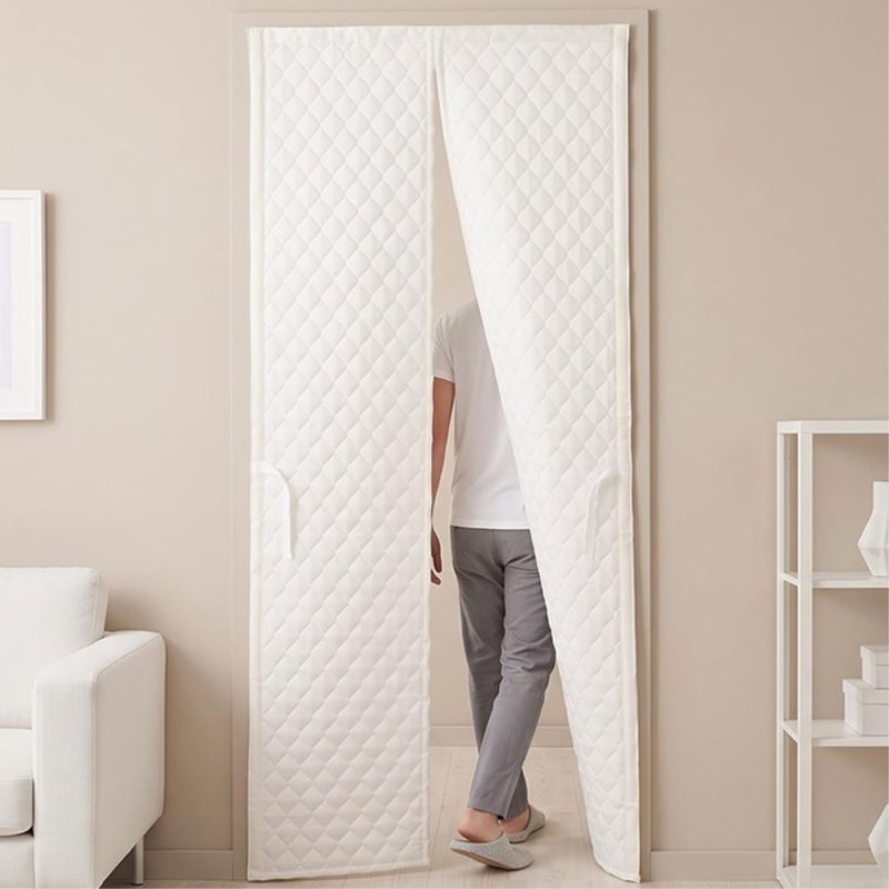 두꺼운 깔깔이 방한문 방풍문 현관문방풍커튼 베란다 90x210cm