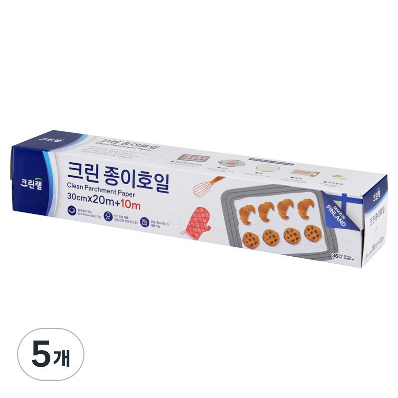 크린랩 크린 종이호일, 5개, 1개입, 30m