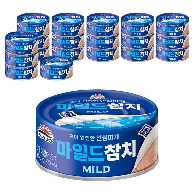 사조참치 마일드, 150g, 20개