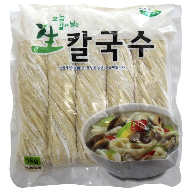 신일생면 부드러운 생칼국수 1kg 5인분, 1개, 1kg
