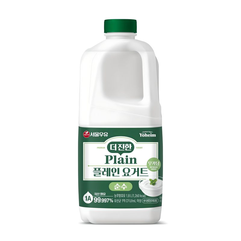 서울우유 플레인 요거트 당무첨가 1.8L