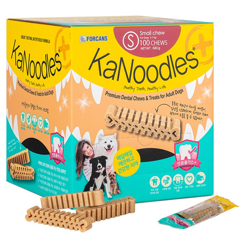 포켄스 강아지 카누들 덴탈껌 S, 타피오카전분, 680g, 1개