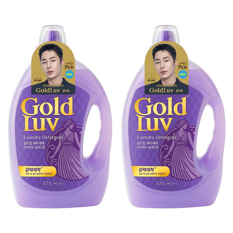 골드럽 세탁세제 리프레쉬 실내건조 본품, 3.2L, 2개