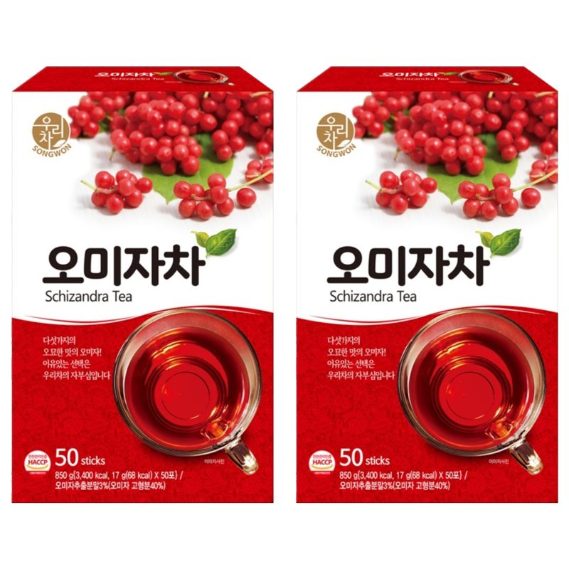 우리차 송원식품 오미자차, 17g, 50개입, 2개