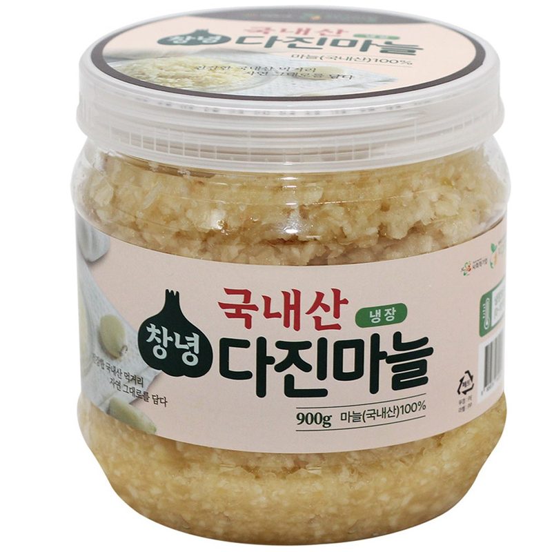 당일제조 국산 냉장 다진마늘, 900g, 1개