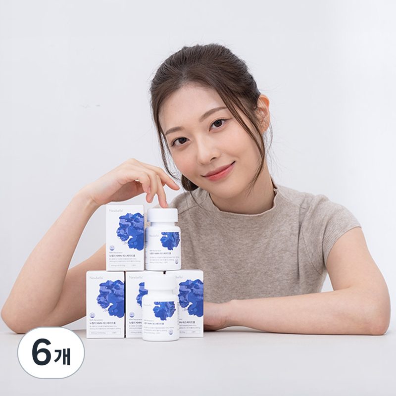 뉴벨라 미국 프랑스산 NMN 레스베라트롤 식약청 HACCP 인증, 6개,