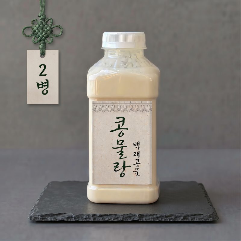 콩물랑 100%국산 진한콩물(당일생산,무첨가,무가당), 2개, 500ml