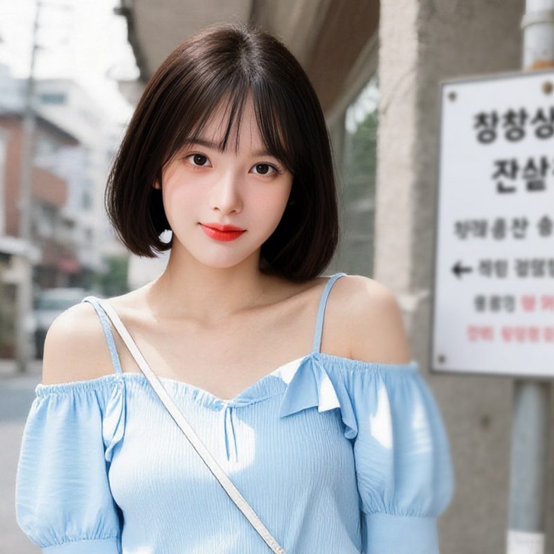 GBKING 수제 보브컷 통가발 단발머리 인모100% 항암가발 전체가발,