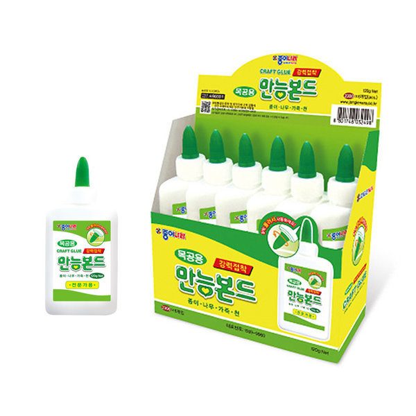 종이나라 만능본드 목공풀 120g (6개입), 120g