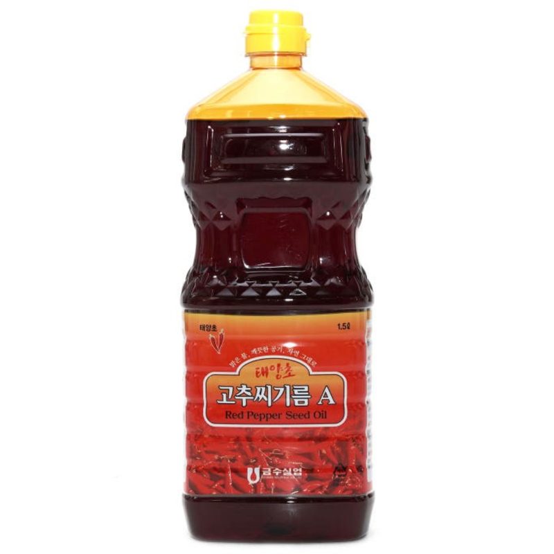 금수 프리미엄 태양초 고추씨기름A PET, 1.5L, 1개