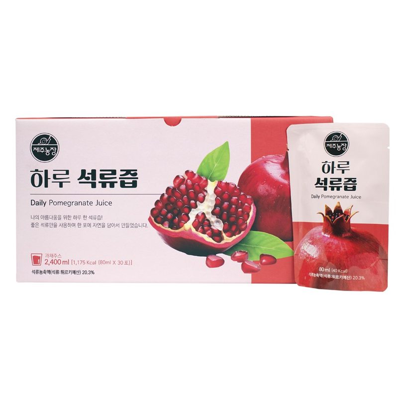 상큼달콤한 제주농장 하루석류즙, 4박스, 2.4L
