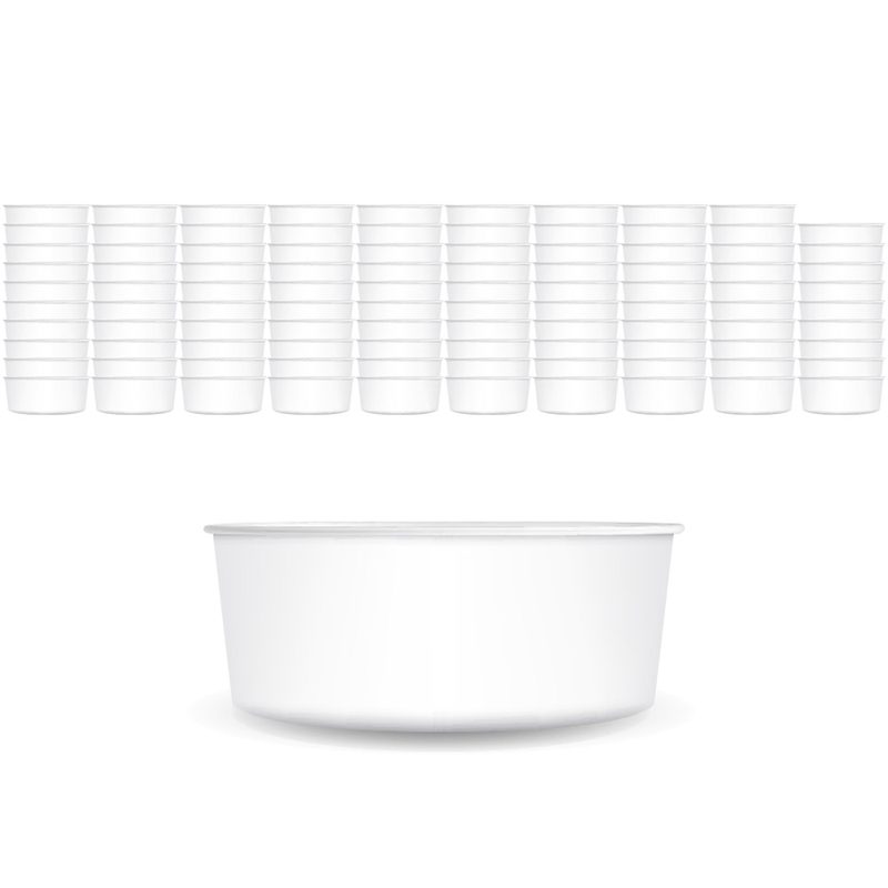 대한웰빙은박 무인쇄 종이용기 380ml, 100개입, 1개
