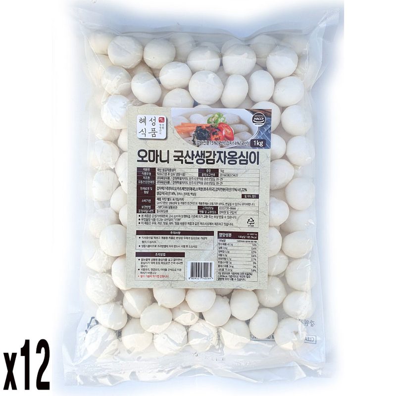 새마원 HACCP 혜성 감자옹심이1kg 강원도 명물 쫄깃한 새알 옹심이
