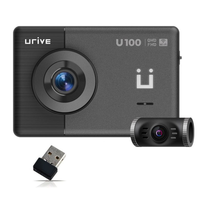 (26년형 동글증정) 유라이브 QHD 고화질 2채널 블랙박스 U100 와