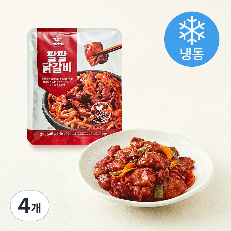 [로켓프레시] 홍익상회 팔팔닭갈비 (냉동), 500g, 4개