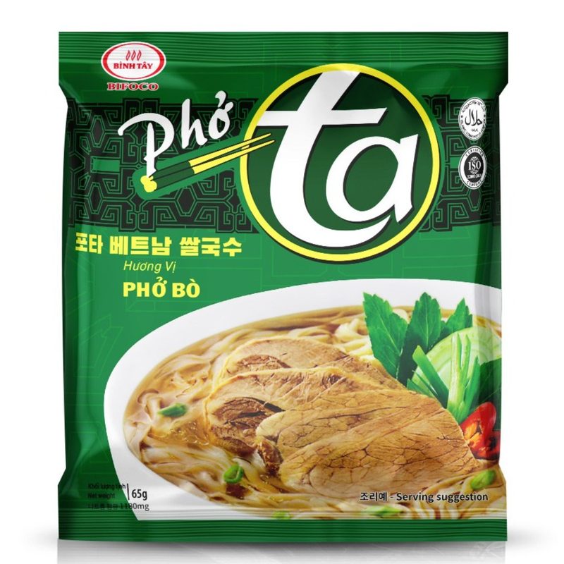 빈타이포타 베트남쌀국수 즉석쌀국수 소고기맛, 65g, 30개
