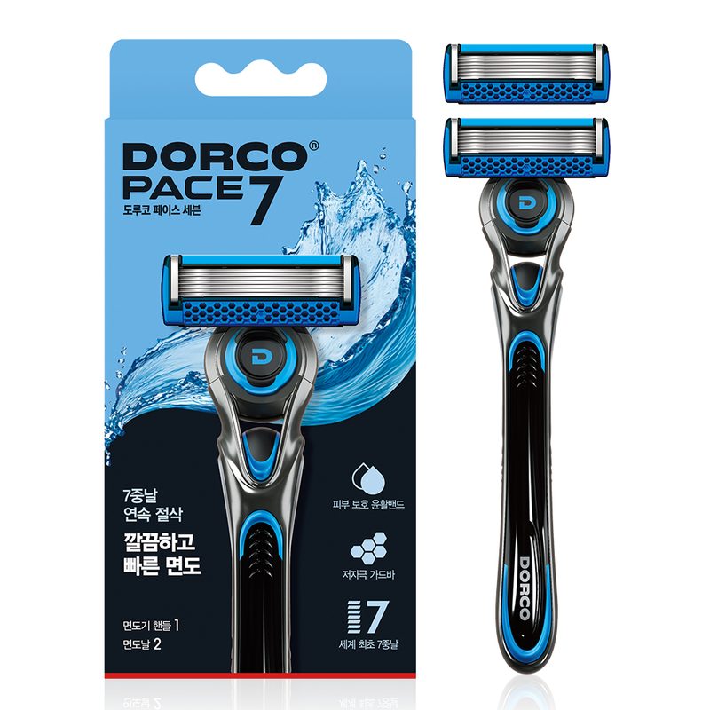 도루코 PACE 7 2 Fresh 면도기 + 면도날 2개