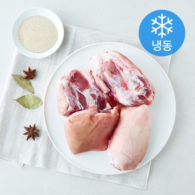 [로켓프레시] 뼈없는 순살족발 1kg + 족발조리분말 40g x 2개입 