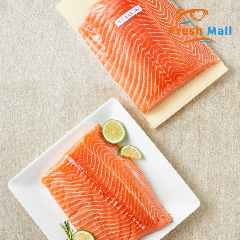 프레쉬몰 노르웨이 슈페리어등급 생연어 필렛 1kg, 1개, 1kg