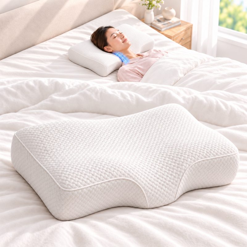 HOMEY NEST 편안한 경추베개 인체공학 이형 설계 초고밀도 메모리폼
