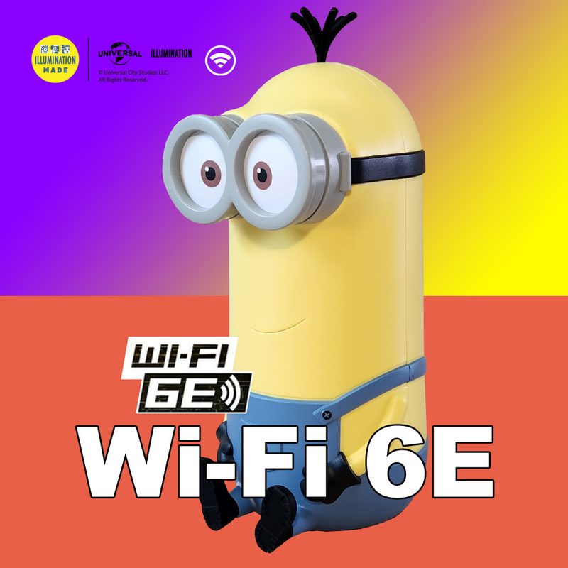 케빈 미니언즈공유기 와이파이 Wi-Fi 6E AXE-5400, 1개